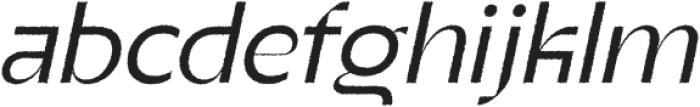 Berghan Rough Italic otf (400) Font LOWERCASE