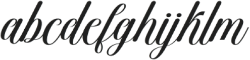 Bergidan Bold Slant Regular otf (700) Font LOWERCASE