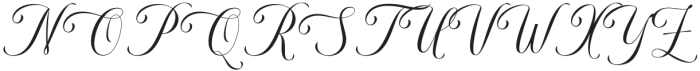 Bergidan Regular otf (400) Font UPPERCASE