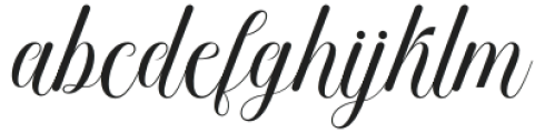 Bergidan Regular otf (400) Font LOWERCASE