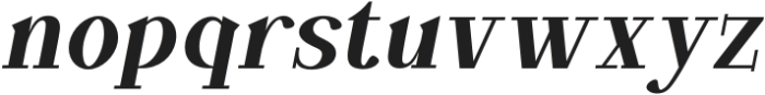 Bergstorm Italic otf (400) Font LOWERCASE