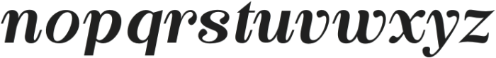 Bergstorm NeuItalic otf (400) Font LOWERCASE