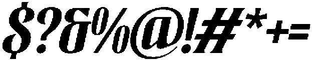 Berguna Slanted otf (400) Font OTHER CHARS