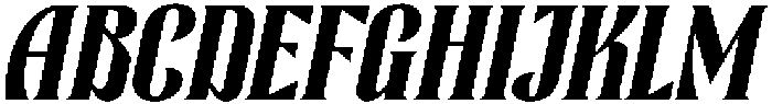Berguna Slanted otf (400) Font UPPERCASE