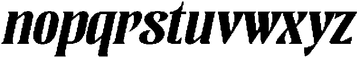 Berguna Slanted otf (400) Font LOWERCASE