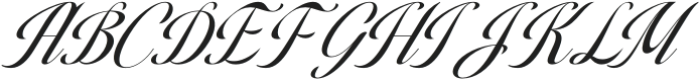 Berishye Italic otf (400) Font UPPERCASE