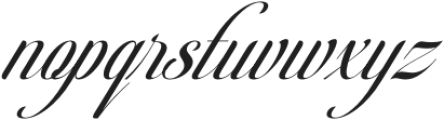 Berishye Italic otf (400) Font LOWERCASE