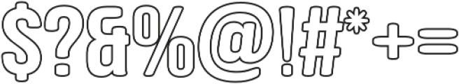 Berk Outline otf (400) Font OTHER CHARS