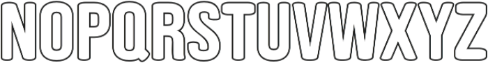 Berk Outline otf (400) Font LOWERCASE