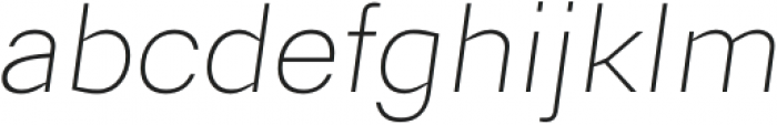 Berka Thin Italic otf (100) Font LOWERCASE