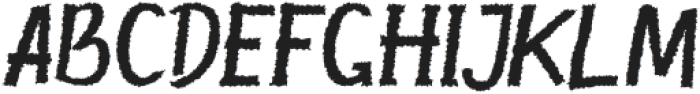 Berkin Rough Regular otf (400) Font LOWERCASE