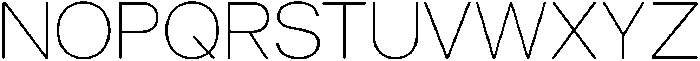 Berkoh Thin otf (100) Font UPPERCASE
