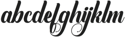 BerliantBall-Regular otf (400) Font LOWERCASE