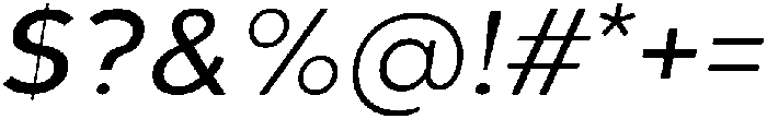 Berlin Light Italic otf (300) Font OTHER CHARS