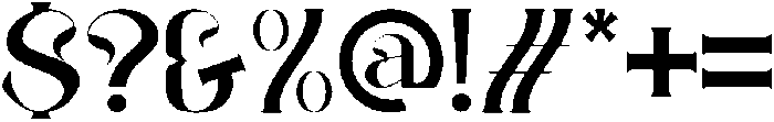 Berlin otf (400) Font OTHER CHARS