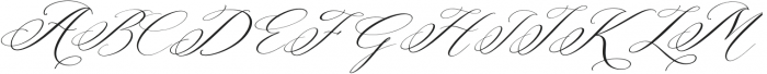 Berlishanty Calligraphy Italic otf (400) Font UPPERCASE