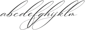 Berlishanty Calligraphy Italic otf (400) Font LOWERCASE