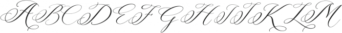 Berlishanty Calligraphy otf (400) Font UPPERCASE