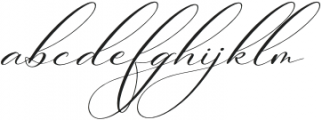 Berlishanty Calligraphy otf (400) Font LOWERCASE
