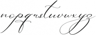 Berlishanty Calligraphy otf (400) Font LOWERCASE