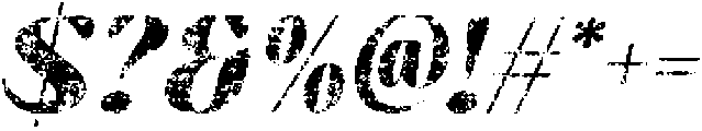 Berlona Rounded Stamp Italic otf (400) Font OTHER CHARS