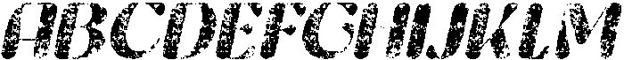 Berlona Rounded Stamp Italic otf (400) Font UPPERCASE