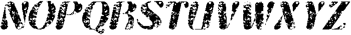 Berlona Rounded Stamp Italic otf (400) Font UPPERCASE