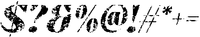 Berlona Stamp Italic otf (400) Font OTHER CHARS