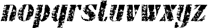 Berlona Stamp Italic otf (400) Font LOWERCASE