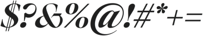 Bermula Bold Italic otf (700) Font OTHER CHARS
