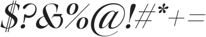 Bermula Italic otf (400) Font OTHER CHARS