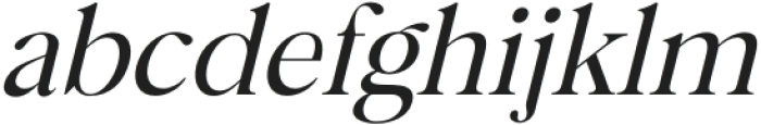 Bermula Italic otf (400) Font LOWERCASE