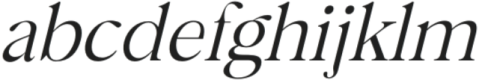 Bermula Light Italic otf (300) Font LOWERCASE