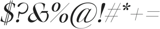 Bermula Light Italic ttf (300) Font OTHER CHARS