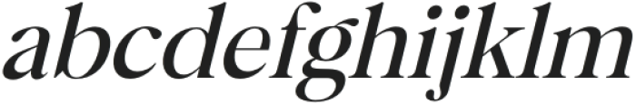 Bermula Medium Italic otf (500) Font LOWERCASE