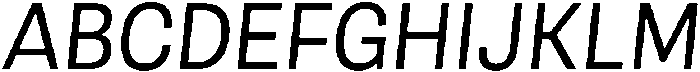 Berna Book Italic otf (400) Font UPPERCASE