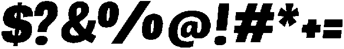 Berna Condensed Black Italic otf (900) Font OTHER CHARS