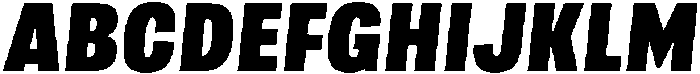 Berna Condensed Black Italic otf (900) Font UPPERCASE