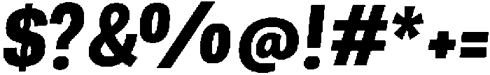 Berna Condensed ExtraBold Italic otf (700) Font OTHER CHARS