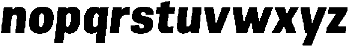 Berna Condensed ExtraBold Italic otf (700) Font LOWERCASE