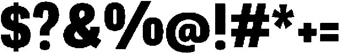 Berna Condensed ExtraBold otf (700) Font OTHER CHARS