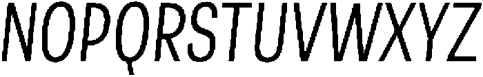 Berna Condensed Light Italic otf (300) Font UPPERCASE