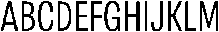 Berna Condensed Light otf (300) Font UPPERCASE