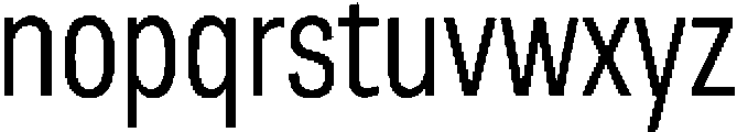 Berna Condensed Light otf (300) Font LOWERCASE