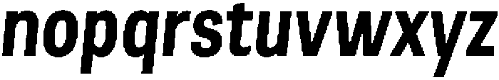 Berna Condensed SemiBold Italic otf (600) Font LOWERCASE