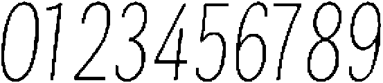 Berna Condensed Thin Italic otf (100) Font OTHER CHARS