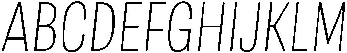 Berna Condensed Thin Italic otf (100) Font UPPERCASE