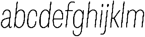 Berna Condensed Thin Italic otf (100) FONT