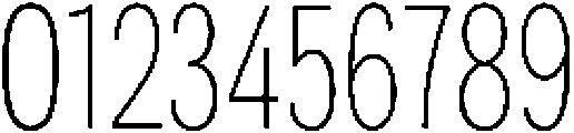 Berna Condensed Thin otf (100) Font OTHER CHARS