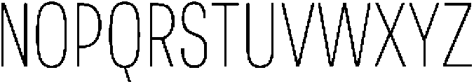 Berna Condensed Thin otf (100) Font UPPERCASE